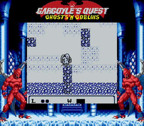 Gargoyle’s Quest (レッドアリーマー 魔界村外伝) SGB Enhanced (Super Game Boy) screenshot