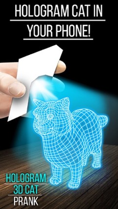 Hologram 3D Cat Prank Image