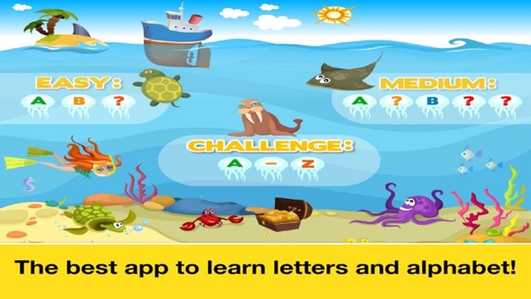 Letter Quiz, Alphabet &amp; ABC Tracing app for kids screenshot
