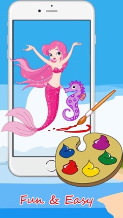 ! Little Mermaid Princess Coloring Pages Therapy Image