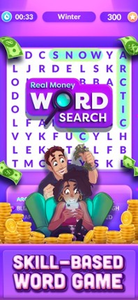 Real Money Word Search Skillz screenshot