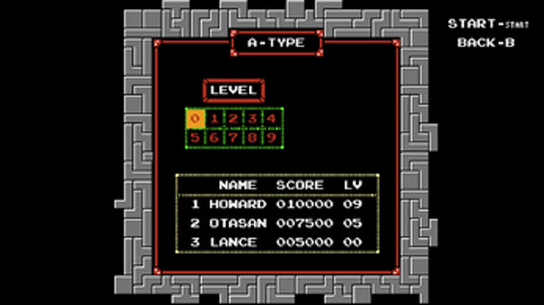 Tetris NES-PC screenshot