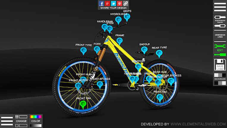 Bike 3D Configurator screenshot