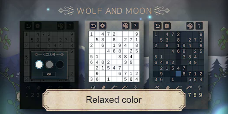 Wolf And Moon : Sudoku screenshot