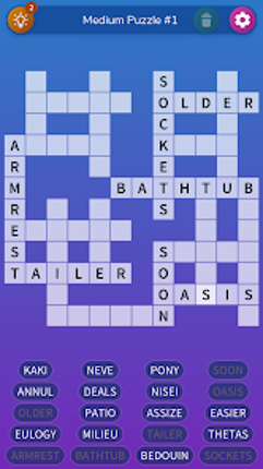 Fill-in Crosswords Unlimited screenshot