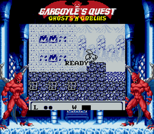 Gargoyle’s Quest (レッドアリーマー 魔界村外伝) SGB Enhanced (Super Game Boy) Image