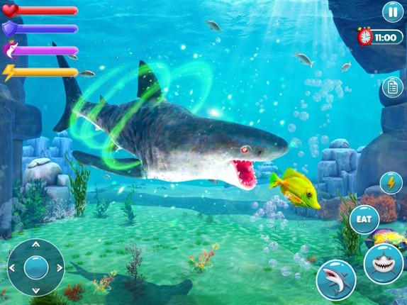 Megalodon Shark Fish Attack Image