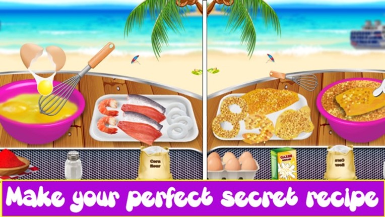 Seafood Deep Fry Maker Cook - A Fast Food Madness screenshot