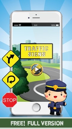 Traffic Signs Flashcards: English Vocabulary Learning Free For Family &amp; Kids! Image