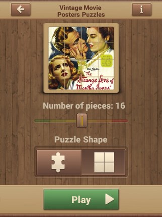 Vintage Movie Posters Puzzles Image