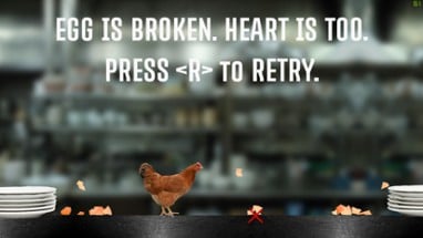 egg is broken. heart is too. Image