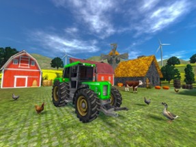 Farming Game Tractor Trolley Image