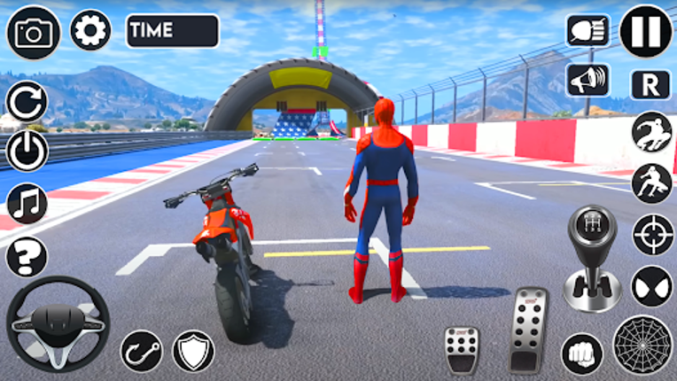 Superhero Tricky Bike Stunt screenshot
