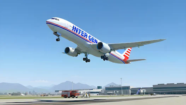 Passenger Airplane: Flight 3D Image