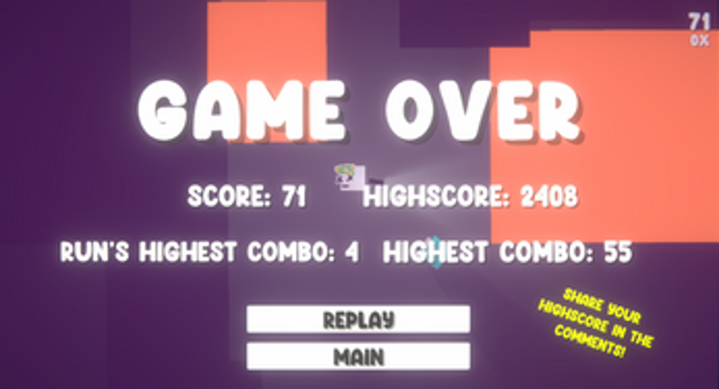 Cubey the Horrified Ai, and I screenshot