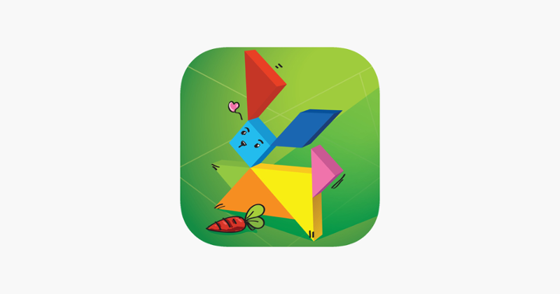 Kids Learning Puzzles: Wild Animals, K12 Tangram Game Cover