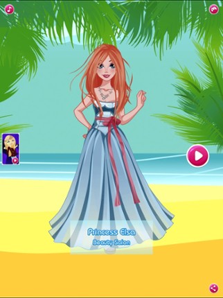 Princess Elsa Beauty Salon — Dress up girls games screenshot