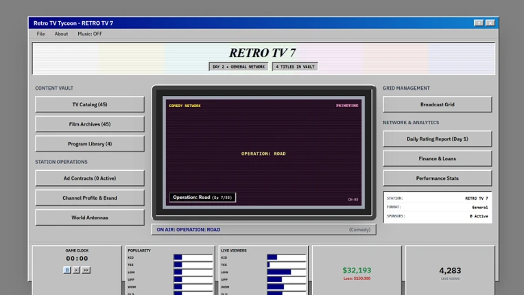 Retro TV Tycoon screenshot