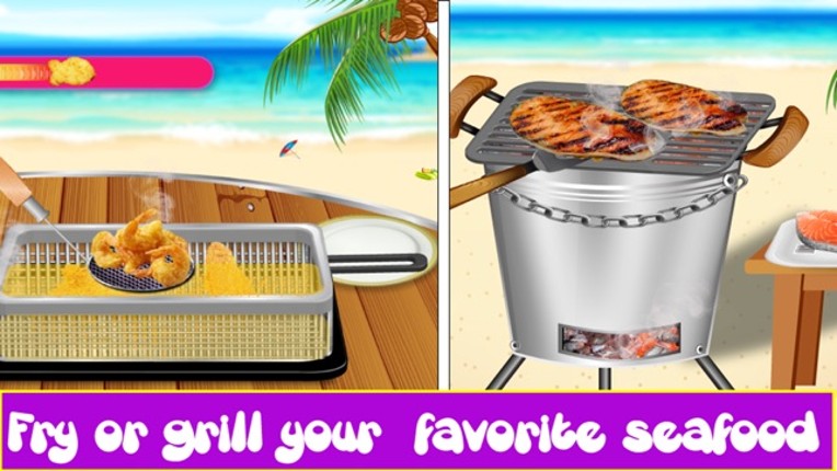 Seafood Deep Fry Maker Cook - A Fast Food Madness Image
