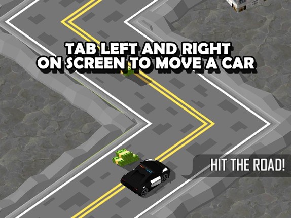 3D Zig-Zag  Car -  On The Run with Maze Road Racing Game Image