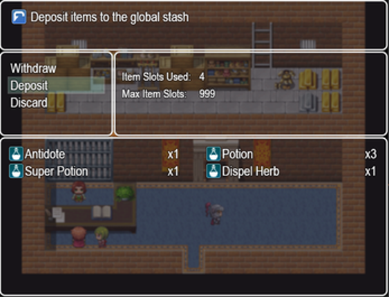 Actor Item Stash X for RPG Maker MV Image