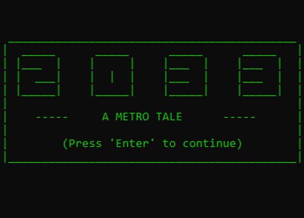 2033 - A Metro Tale Image