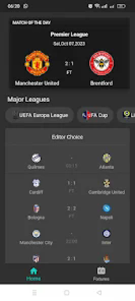 Football scores app Image
