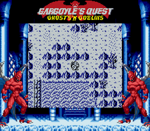 Gargoyle’s Quest (レッドアリーマー 魔界村外伝) SGB Enhanced (Super Game Boy) Image