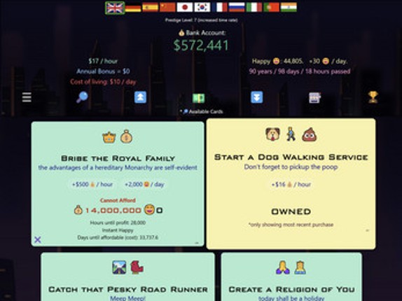 Galaxy Trillionaire screenshot