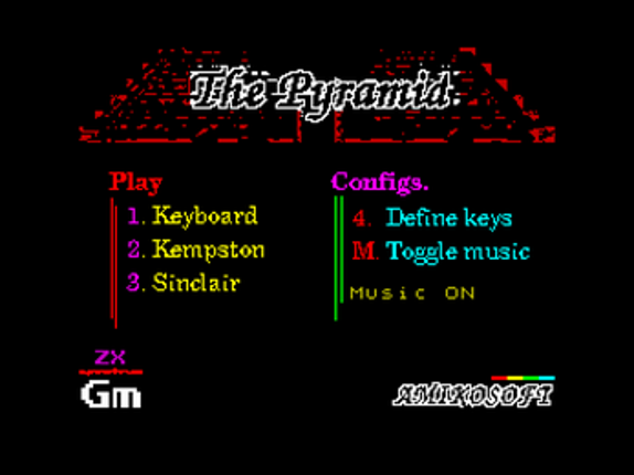 The Pyramid (ZX Spectrum 128k) screenshot