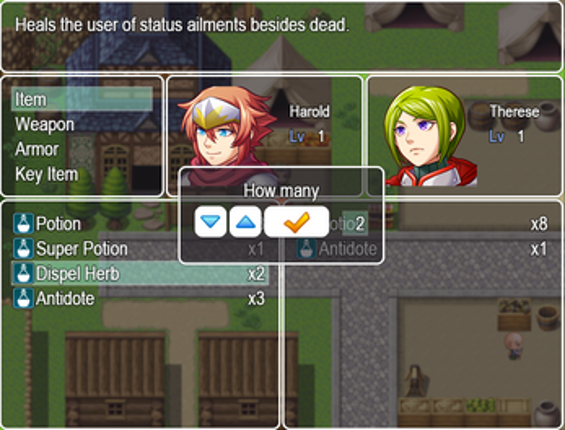 Actor Item Stash X for RPG Maker MV screenshot