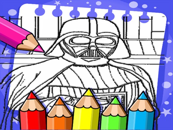 Darth Vader Coloring Book Image