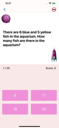 First Grade Math Quiz screenshot