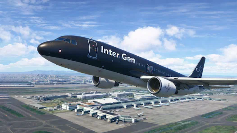 Passenger Airplane: Flight 3D Image