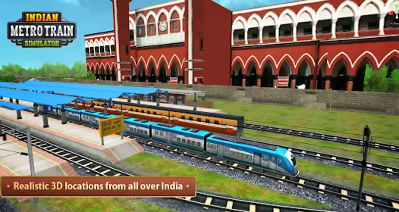 Indian Metro Train Sim 2025 screenshot