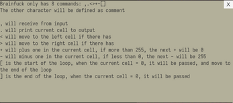 Brainfuck Company screenshot