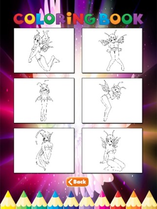 Fantasy Elf Girl Coloring Book - for Kid Image