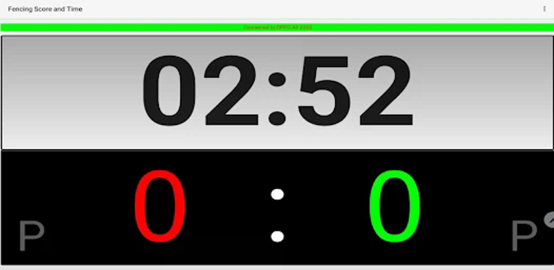 Fencing score and time Image