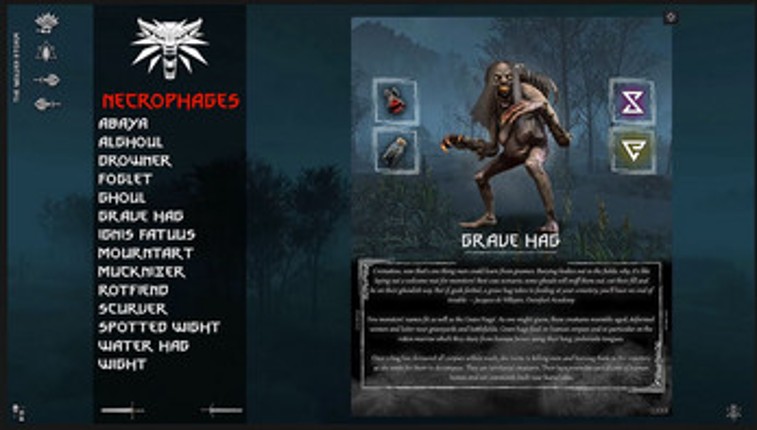 The Witcher 3 | Interactive Bestiary screenshot