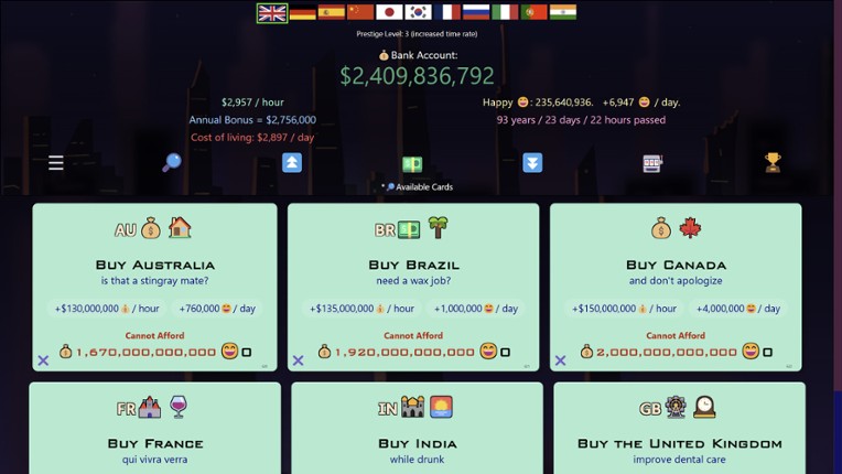 Idle Trillionaire screenshot