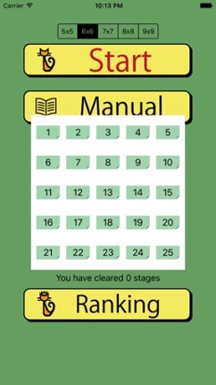 Masyu puzzle screenshot