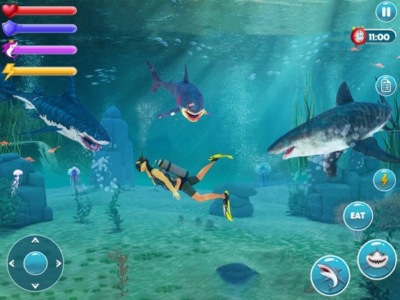 Megalodon Shark Fish Attack screenshot