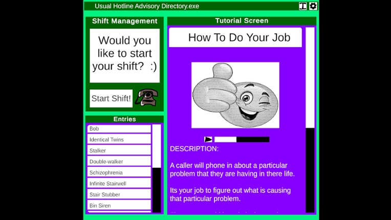 Un-Usual Hotline screenshot