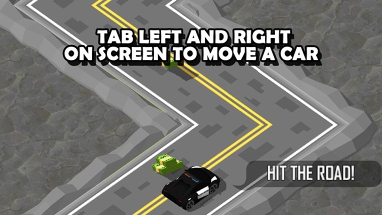 3D Zig-Zag Car - On The Run with Maze Road Racing Game screenshot