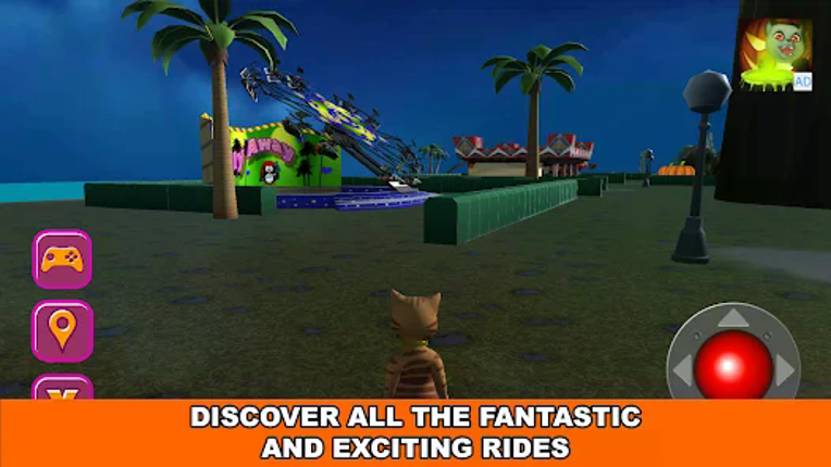 Halloween Cat Theme Park 3D Image