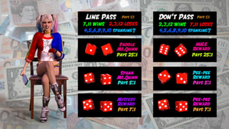 Ms. Harley's Sorebum Dice (Free version) screenshot
