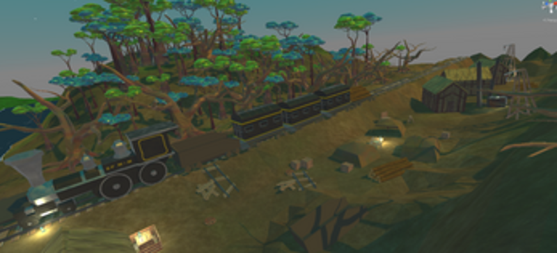 The Rail, the River and the Bush Image