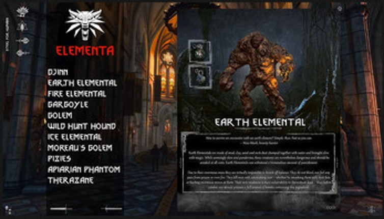 The Witcher 3 | Interactive Bestiary screenshot