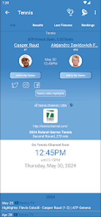 Live Sports TV Listings Guide Image