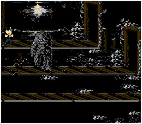 Haunted: Halloween '86 - The Curse of Possum Hollow (NES) screenshot